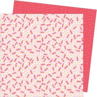 Damask Love Write at Home Collection, Don't Go Bacon My Heart, double-sided, bacon & eggs, food scrapbook paper (American Crafts)