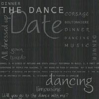 Dance Words, prom scrapbook paper (Karen Foster)