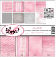 Dance Collection Kit, 8 double-sided scrapbook papers & sticker sheet (Reminisce)