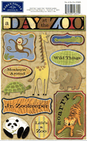 Day at the Zoo, cardstock scrapbook stickers (Karen Foster)