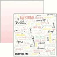 Daydreamer Collection, YOLO, double-sided scrapbook paper (Kaisercraft)<br><font color=red>50% off</font>