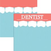 Dentist, double-sided scrapbook paper (Scrapbook Customs) 