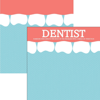 Dentist, double-sided scrapbook paper (Scrapbook Customs) 