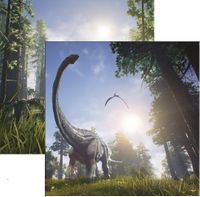 Dinosaurs, scrapbook papers<br>(9_choices)