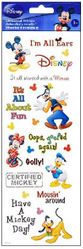 Disney Phrases, Mickey, Goofy, Daisy, Donald, Pluto, 3D Scrapbook stickers 12x4" (EK Success)<br><font color=red>50% off</font>