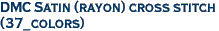 DMC Satin (rayon) cross stitch<br>(37_colors)