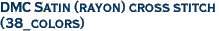 DMC Satin (rayon) cross stitch<br>(38_colors)