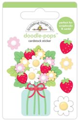 Doodle Pops, Berry Bouquet, 3-D scrapbook sticker (Doodlebug Designs)