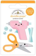 Doodle Pops, Cute & Crafty, 3-D scrapbook stickers (Doodlebug Designs)