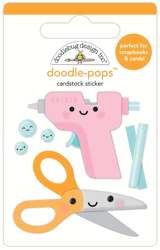 Doodle Pops, Cute & Crafty, 3-D scrapbook stickers (Doodlebug Designs)