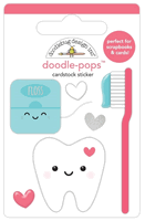 Doodle Pops, Minty Fresh, dental & teeh, 3-D scrapbook sticker (Doodlebug Designs)