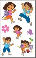 Dora the Explorer & Diego, foam embossed stickers (Sandylion)