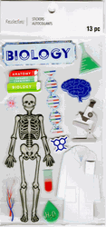 Education: Biology, 3D scrapbook stickers 4x7" (Recollections)<br><font color=red>40% off</font>