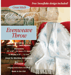 Evenweave Throw, 32" x 44", cross stitch (Charles Craft)