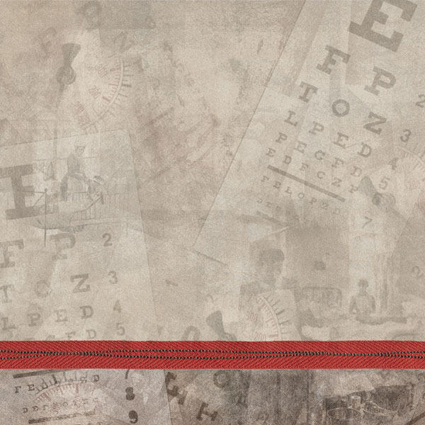 Eye Chart, Nurse, medical scrapbook paper (Stamping Station)
