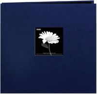 Fabric Album, Navy Blue, 12x12, EZ Load Memory Book (Pioneer)
