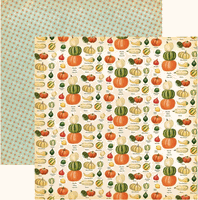 Fall Break Collection, Gourd Variety, double sided scrapbook cardstock (Carta Bella)
