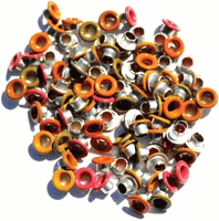 Quicklet, Fall Mix, Eyelets, Round, 84/pack, no setter needed, scrapbook (Eyelet Outlet)