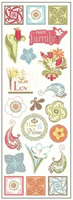 Family scrapbook stickers, 21 pieces, 4 x 12" (Momenta)