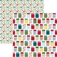 Farmers Market Collection, Canning Jars, double-sided scrapbook paper (Echo Park)