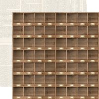 Farmhouse Market Collection, Cubbies, double-sided scrapbook paper (Carta Bella)