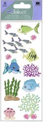 Fish and Coral, 3D scrapbook sticker sheet (Touch of Jolee)