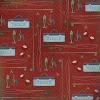 Fishing Poles, scrapbook paper (Karen Foster)
