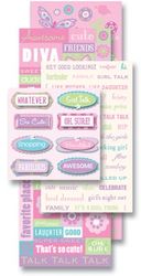 Flip Pack Stickers, scrapbook (K&Company)<br>(3_choices)