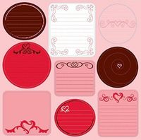 Flirt, Love Die Cut Stickers, 12x12", scrapbook  (Reminisce)<br><font color=red>50% off</font>
