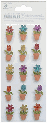 Floral Blossoms, 3D Scrapbook stickers, 15/pk (Little Birdie)<br><font color=red>25% off</font>
