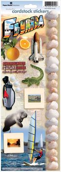 Florida, travel Cardstock Stickers, scrapbook (Paper House)