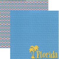 Florida, travel, double-sided, scrapbook paper (Reminisce)<br><font color=red>25% off</font>