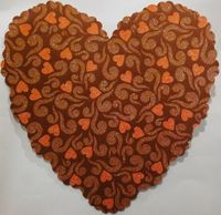Flourish of Love (Die Cut/Glitter/Scalloped), Valentine's scrapbook paper (Reminisce)<br><font color=red>75% off</font>