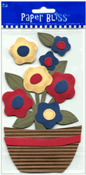 Flowers - Flower Bowl, flowers & garden, scrapbook stickers (Paper Bliss)
