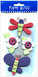 Flowers - Flower Garden, flowers & garden, scrapbook stickers (Paper Bliss)