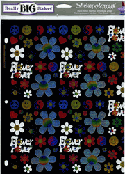 Really Big Stickers - Flower Power, scrapbook stickers, 9x11" (Sticko) <br><font color=red>25% off</font>