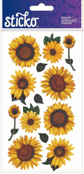 Flowers & Plants, scrapbook stickers (Sticko)<br>(16_choices)