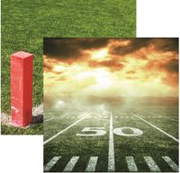 Football 2 Collection, Gridiron, sports double-sided scrapbook paper (Reminisce)