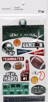 Football, 3D scrapbook stickers 4x7" (Recollections)<br><font color=red>40% off</font>