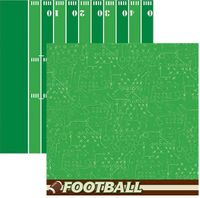 Football, double-sided, scrapbook paper (Reminisce)<br><font color=red>25% off</font>