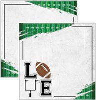 Football Love, double-sided 12x12" scrapbook paper (Scrapbook Customs)