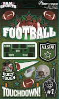 Football, Real Sports Collection, dimensional scrapbook stickers (Reminisce)