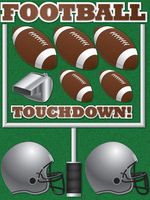 Football, sports, dimensional scrapbook stickers (Reminisce)