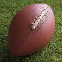 Football, sports scrapbook paper (American Crafts)