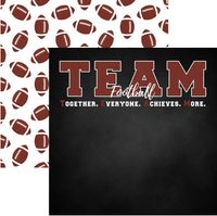 Football, Team Sports, double-sided scrapbook paper (Scrapbook Customs)