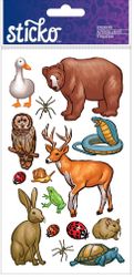 Forest Animals, scrapbook stickers (Sticko)