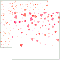 Forever Hearts Collection, Falling Hearts, double-sided, scrapbook paper (Reminisce)<br><font color=red>25% off</font>
