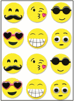 Forever In Time, Emoji, 3D Time Icon scrapbook stickers (Multicraft)