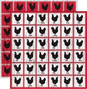 French Kitchen Collection, Kitchen Silhouette, Chicken double-sided, scrapbook paper (Reminisce)<br><font color=red>50% off</font>