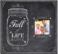 Full of Life Mason Jar, post bound scrapbook Album w/Window 12"X12" (MBI)